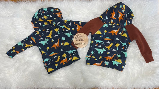 Dinosaur french terry raglan