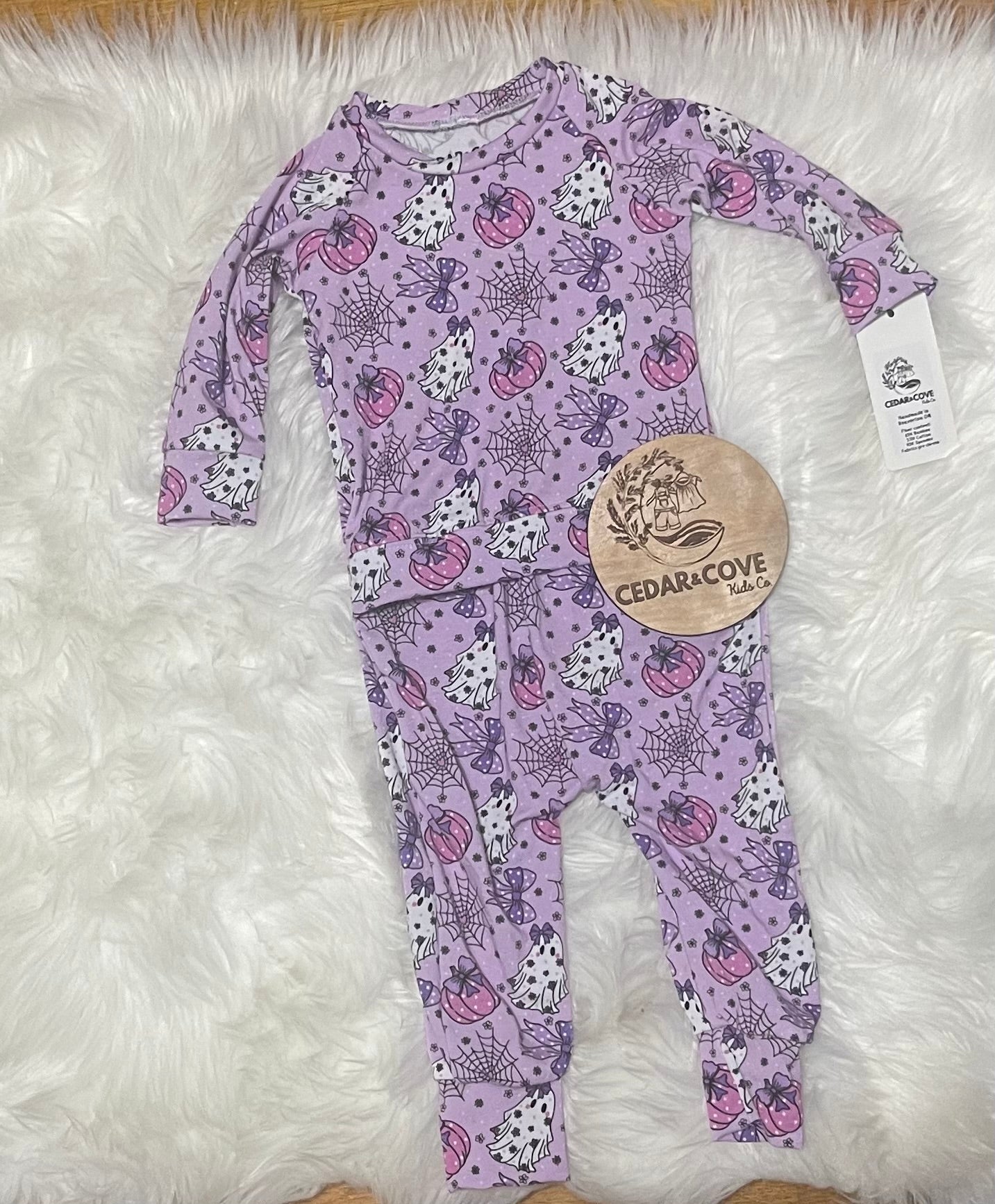 Purple Ghost romper