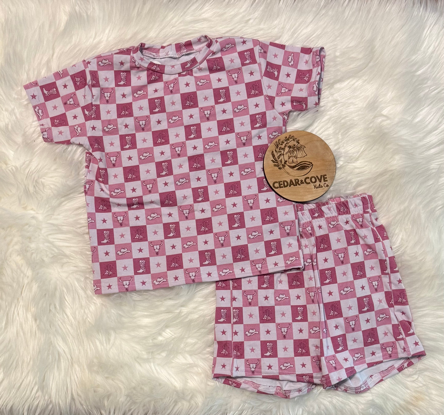 Pink Western lounge set