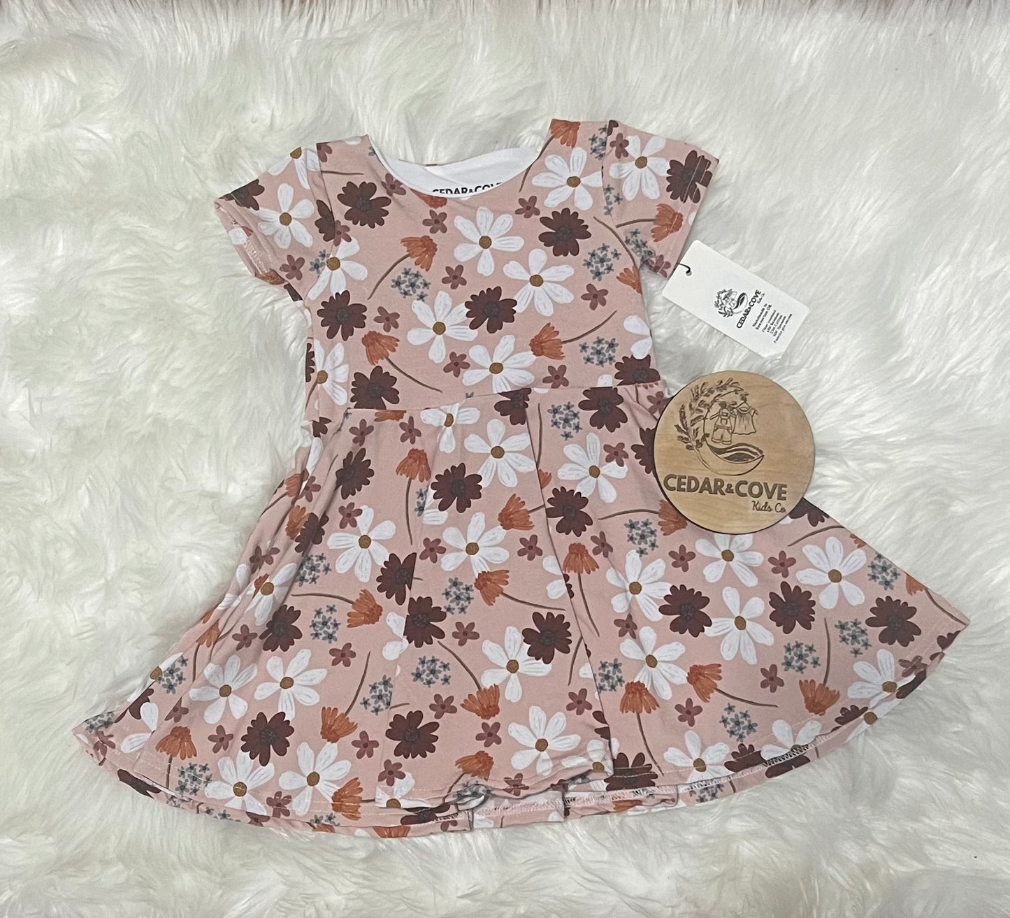 Fall Floral twirl dress