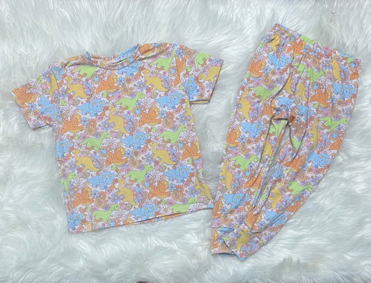 Floral Dinosaur Bamboo lounge set