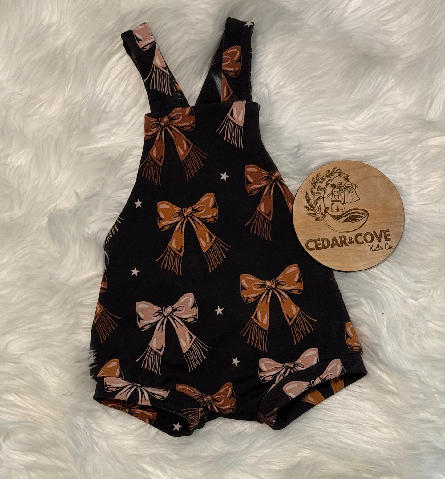 Western Bows bamboo overall romper