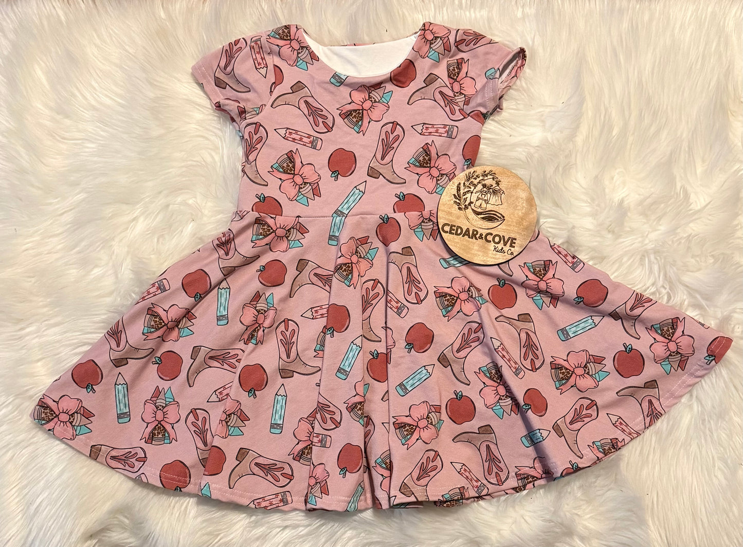 Western back to school dress