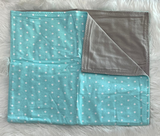 Polka dot toddler blanket