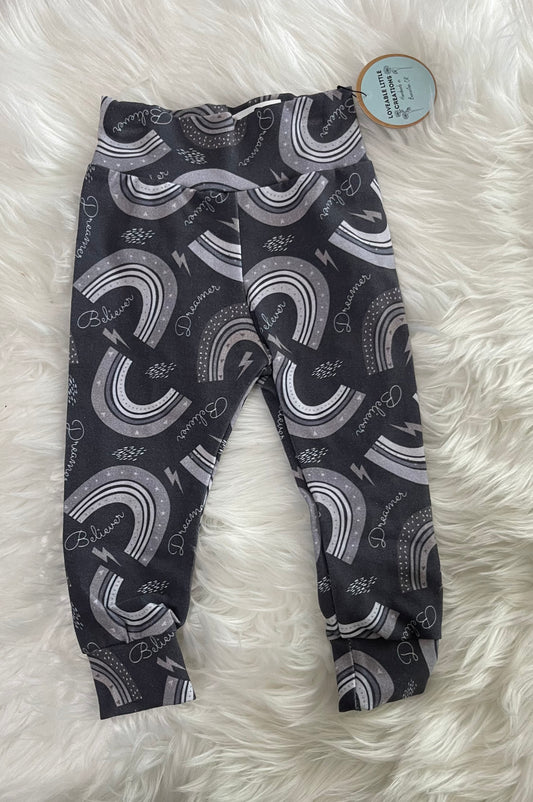 Believer rainbow leggings
