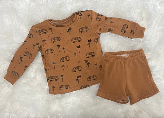 Rust beach van lounge set