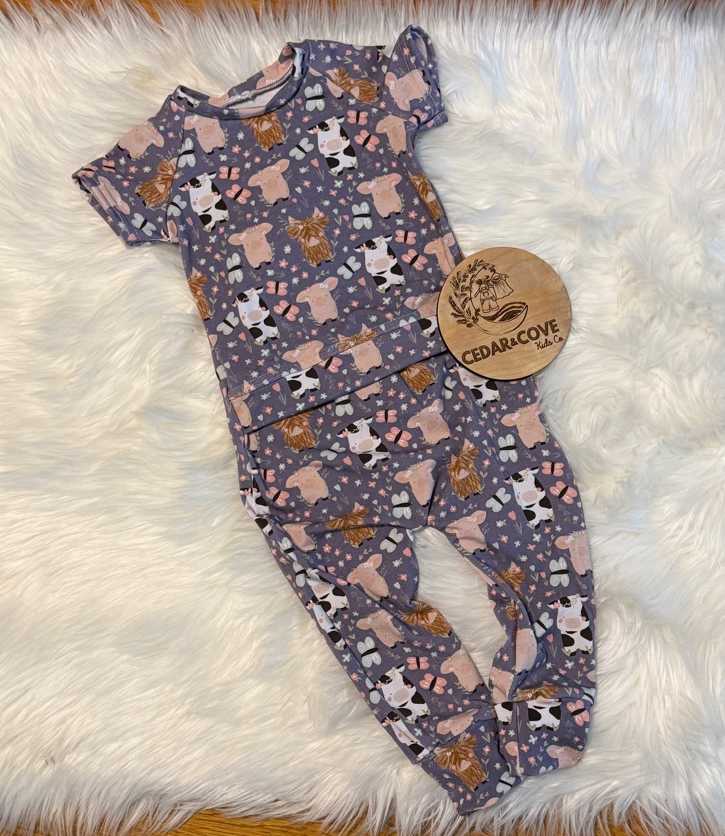 Floral farm Envelope Romper