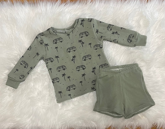 Green beach van lounge set