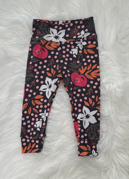 Winter floral leggings