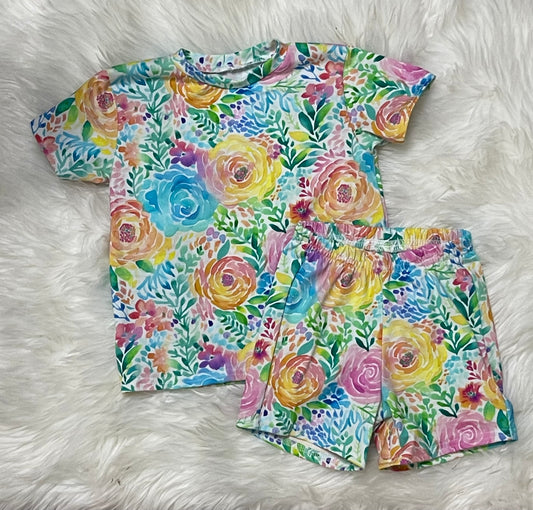 Watercolor floral lounge set
