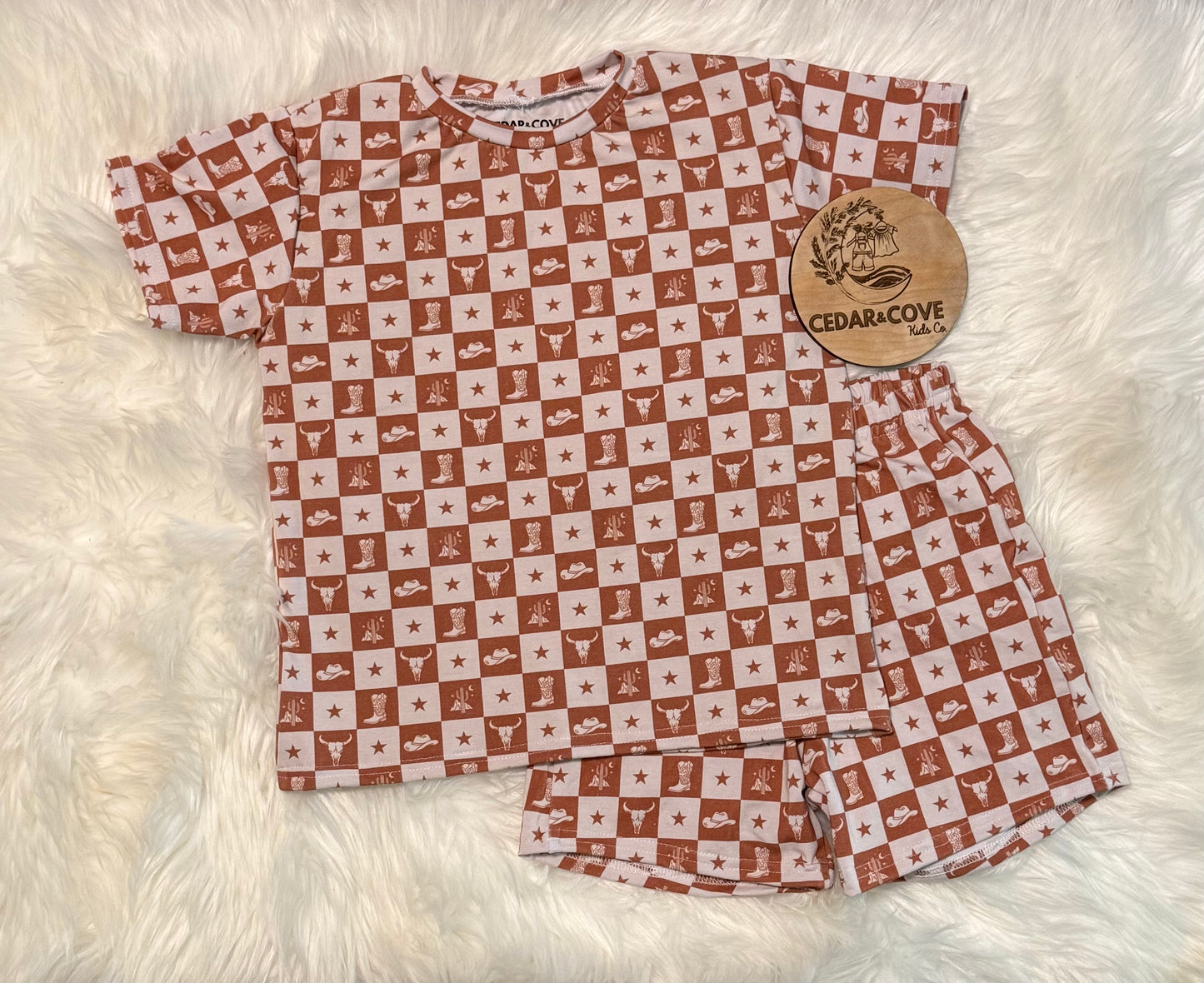 Brown Western lounge set