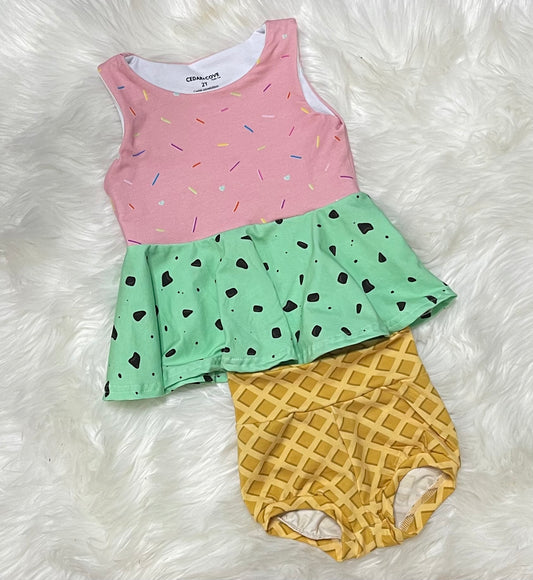 Ice cream peplum set