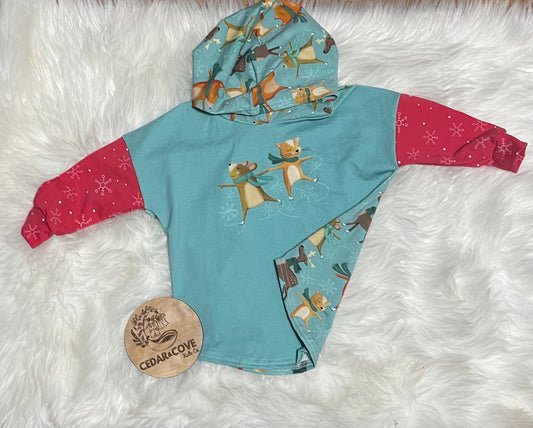 Winter friends dolman (skating panel)