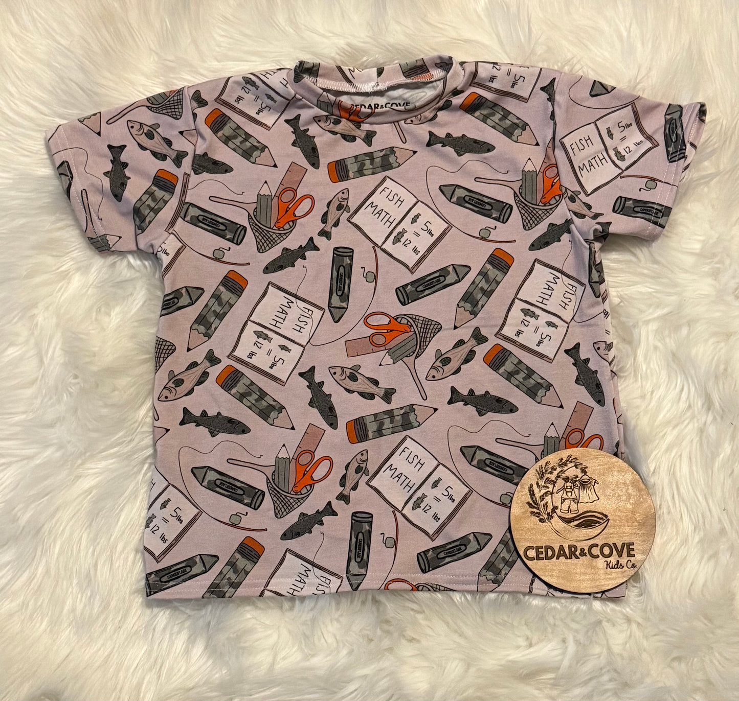 Back to school fishing tshirt