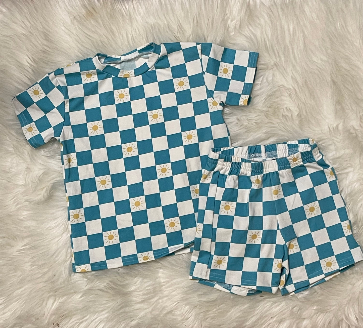 Sunshine checkered lounge set