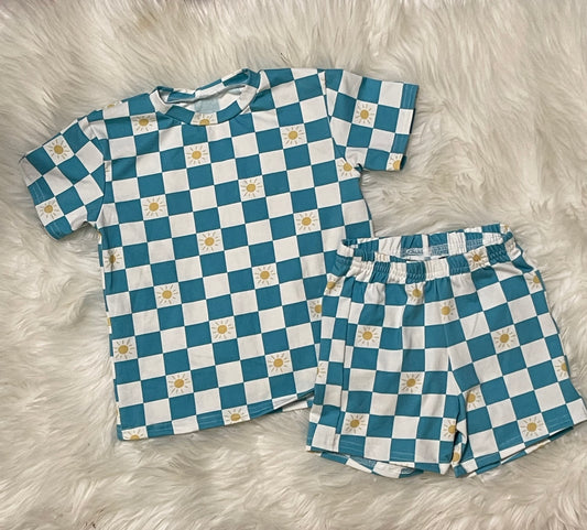 Sunshine checkered lounge set