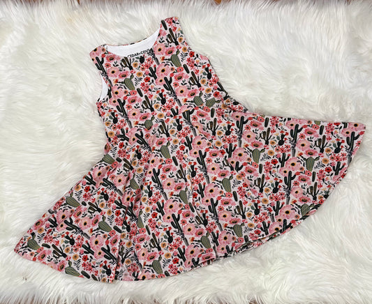 Cactus Floral twirl dress