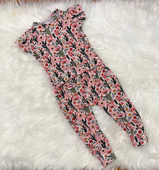 Cactus Floral bamboo romper